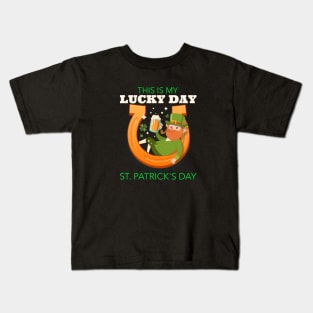 Patricks Day - This is my lucky day Kids T-Shirt